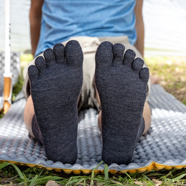 Injinji Liner Crew Wolle- Zehensocken Slate