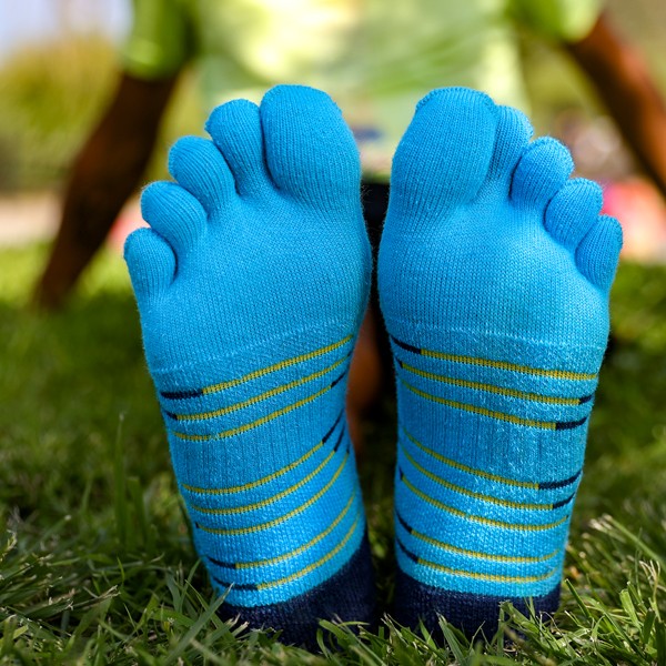 Injinji ULtra Run No-Show Pacific Blue