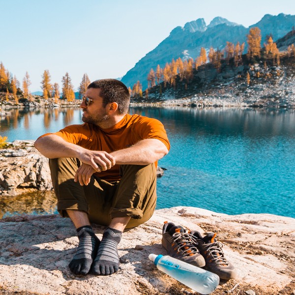 Injinji   Outdoor MDW Mini-Crew - Zehensocken Anthrazit