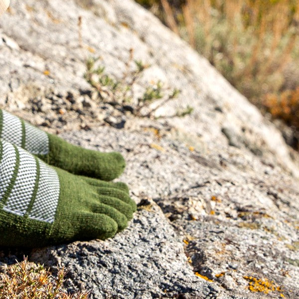 Injinji Outdoor MDW Mini-Crew - Wandersocken Forest