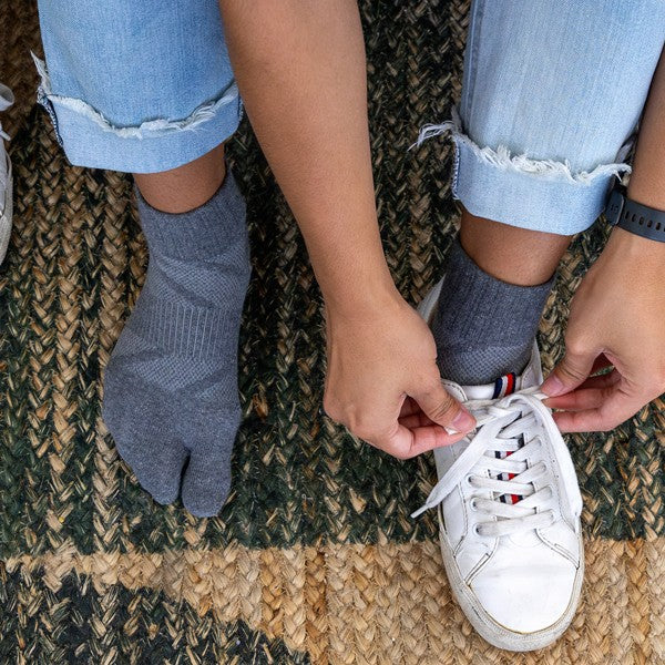 Injinji Split Toe Mini-Crew ASH