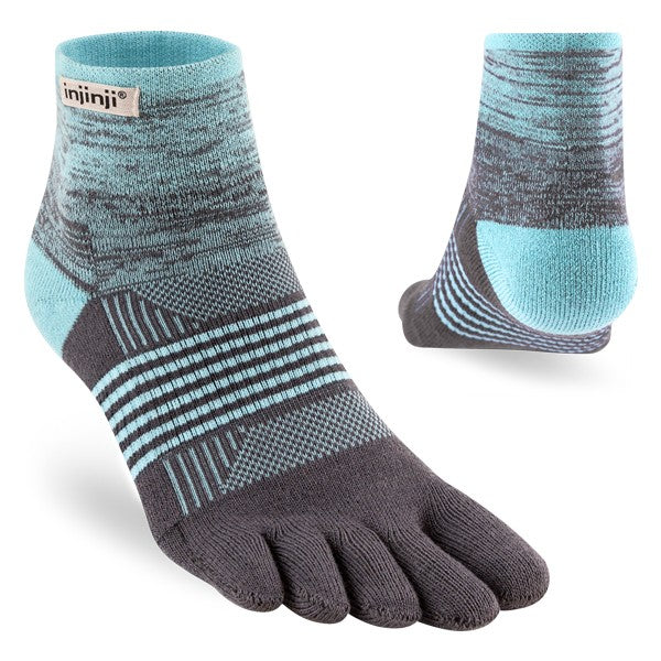 Injinji Damen Trail Mini-Crew Zehensocken Seascape