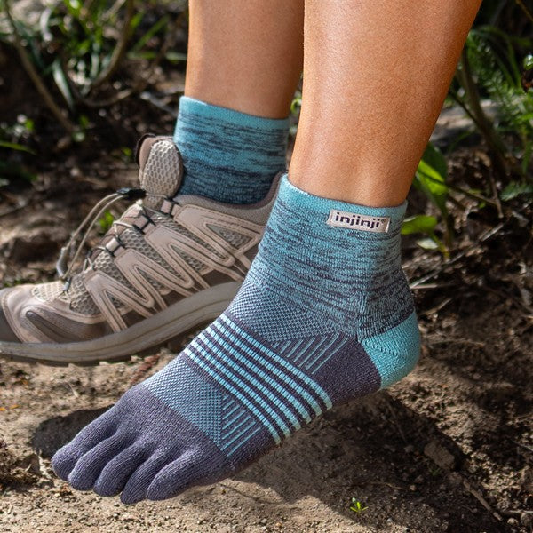 Injinji Damen Trail Mini-Crew Zehensocken Seascape