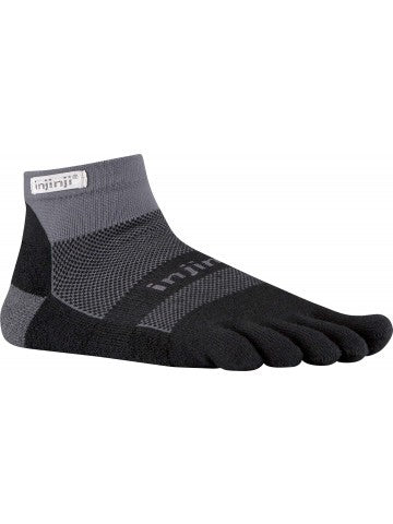 Injinji Zehensocken Injinji Zehensocken Trail Midweight Mini-Crew Grau/Schwarz - 213130120
