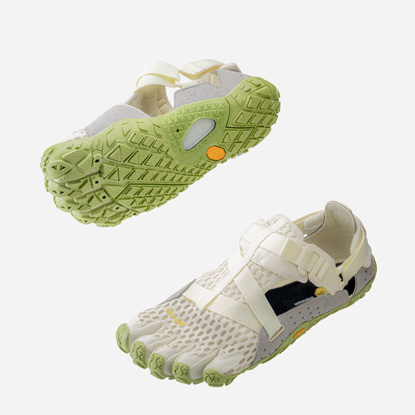 Vibram Fivefingers Breezandal - BarfussschuheIvory/Green