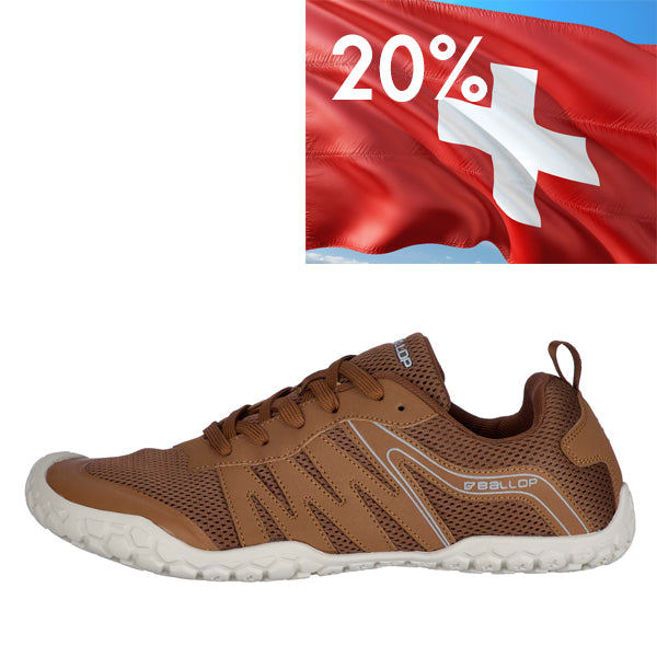 Ballop Barfussschuhe Pellet Braun